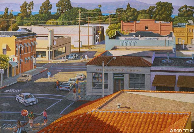 ROD TITUS Individual Works - 2nd and Ellsworth (Detail) OC / Large