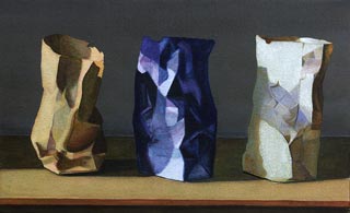 ROD TITUS Still Life - Three Paper Bags WC / Description