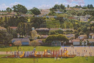 ROD TITUS Playground...Elementary - Playground at Noon OC / Description